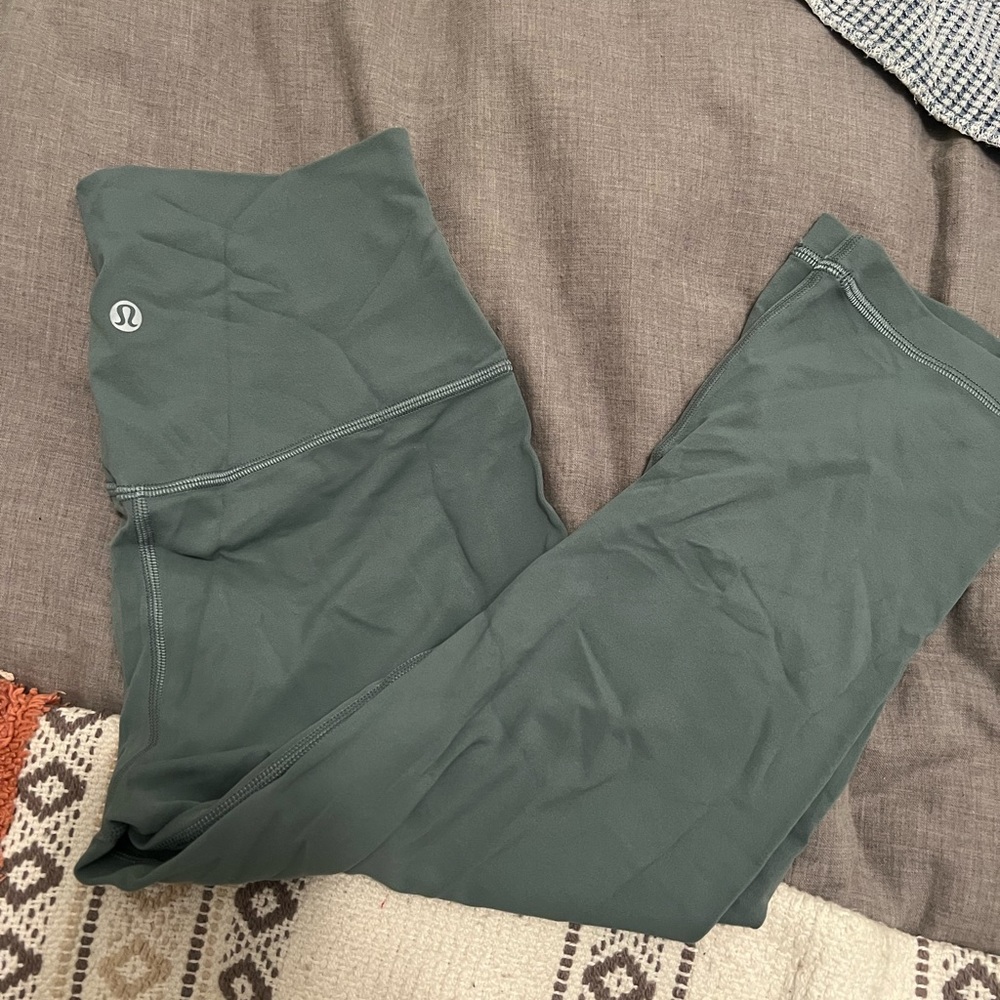 Lululemon capri leggings light greenish-blue
